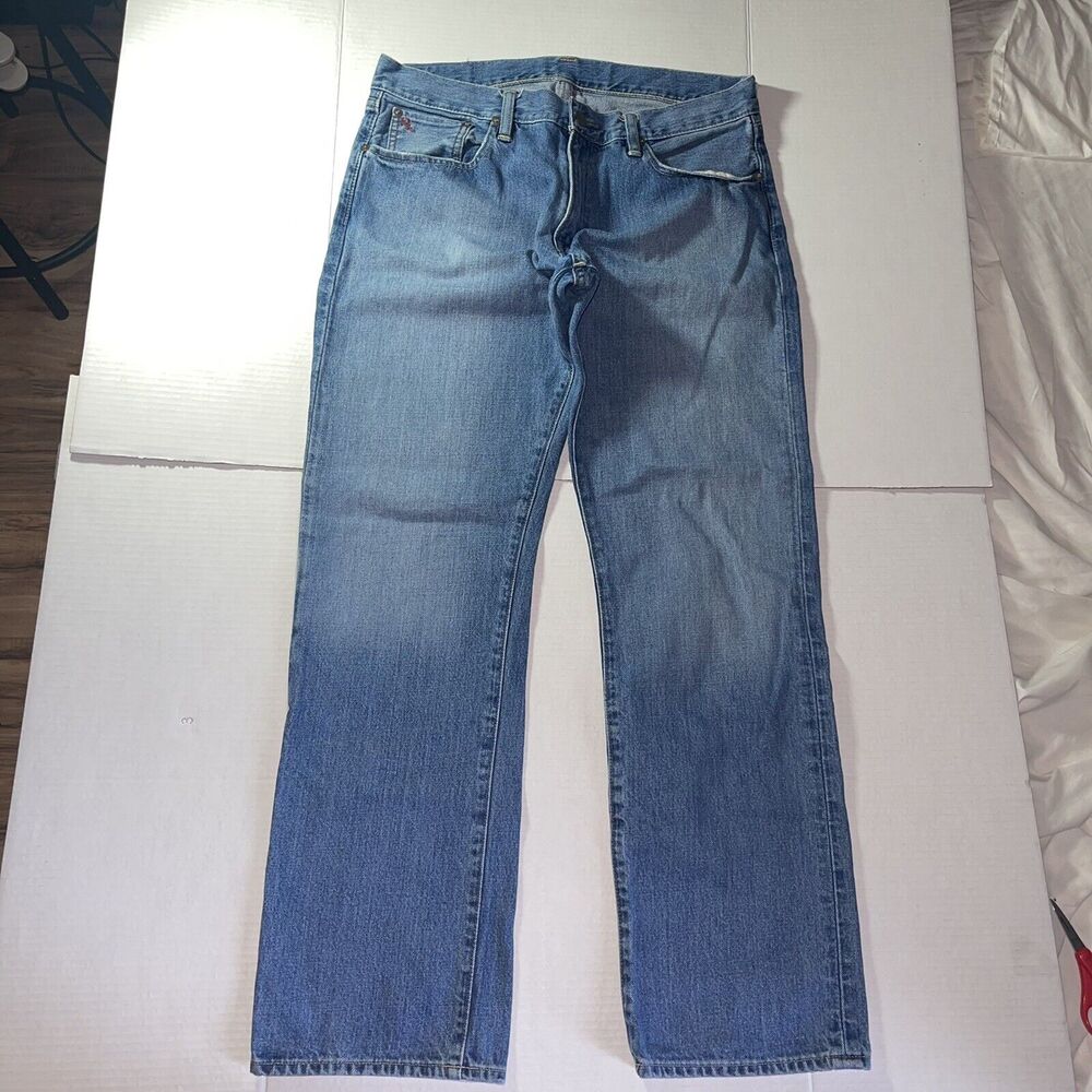 Polo Ralph Lauren Jeans Mens 33x32 Blue Denim Classic 867 Straight Vintage Y2K